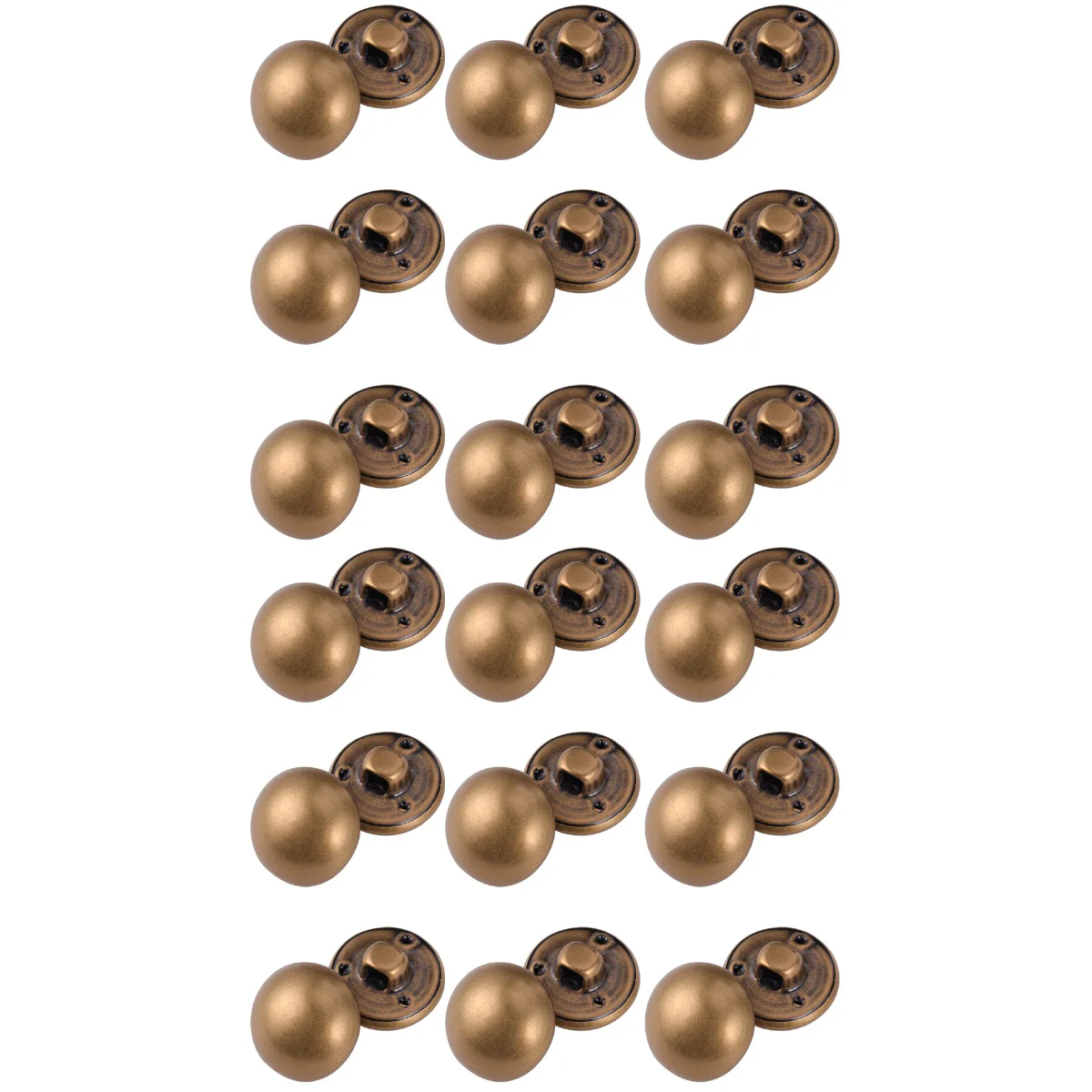 

200 Pcs 15mm Retro Round Vintage Metal Blazer Button Set for Coat Decoration
