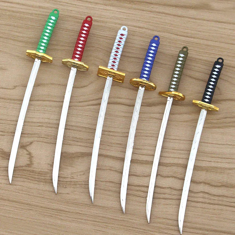 Брелок для ключей в стиле аниме ророноа Зоро самурайский меч металлический