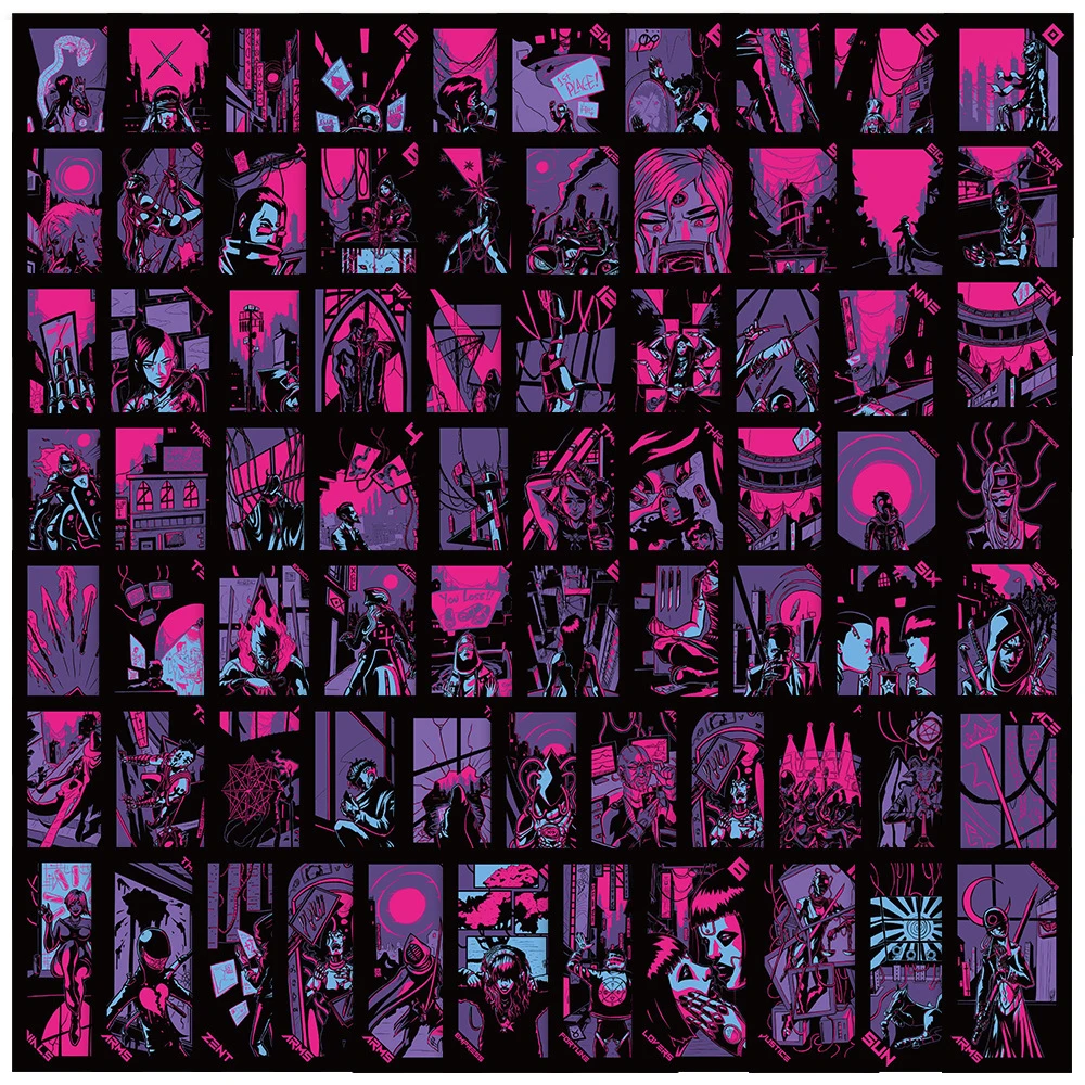 

10/30/72 PCS Gothic Divination Dark Tarot Cards Aesthetic Stickers Skateboard Laptop Motorcycle Phone Car DIY Decals Classic Toy
