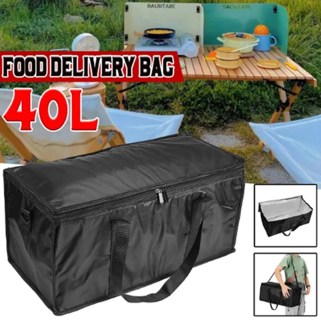

40L Portable Food Delivery Bag Waterproof Insulation Cooler Bag Lunch Storage Bag Large capacity Picnic Food Container