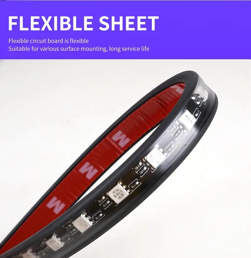 72/48/36 светодиодный RGB автомобильный ножной светильник с USB автомобильным