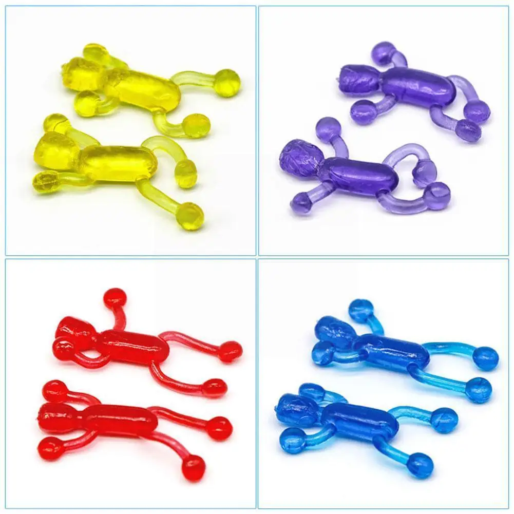 

Стикеры в форме людей, мягкая клейкая игрушка, желе для взрослых и детей, забавные Стикеры для рук Slap Mini, многоцветные палочки, сувениры, пало...