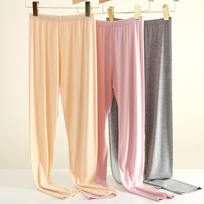 Pants Women's Medium Waist Large Body Slim Underwear Leggings Slim Thread Pants Women's Cotton  Wool Warm Pants Women's Winter