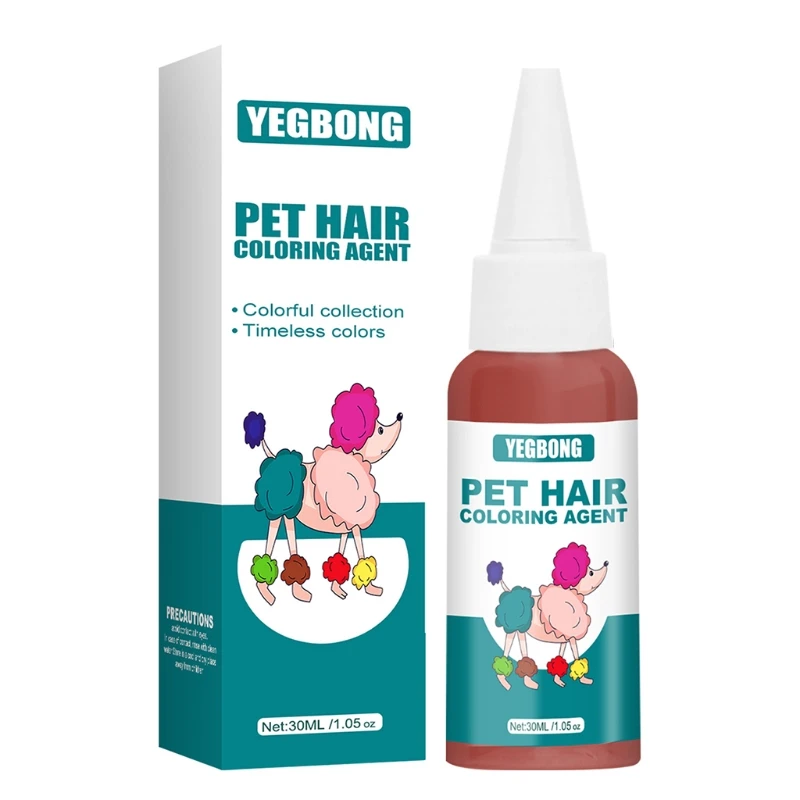 

Pet Hair Dye Cream 30g/1Oz Dog Animals Semi Permanent Non-Toxic Pets Grooming Coat Coloring Dyes Pigment Agent