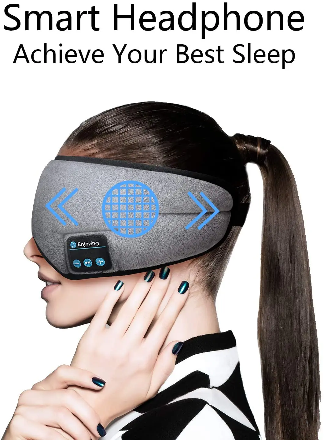 Беспроводные наушники-маска для сна с Bluetooth хлопковые наушники музыкальные