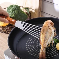 durable slotted turner easy to use non stick stainless steel fish slice fish slice spatula