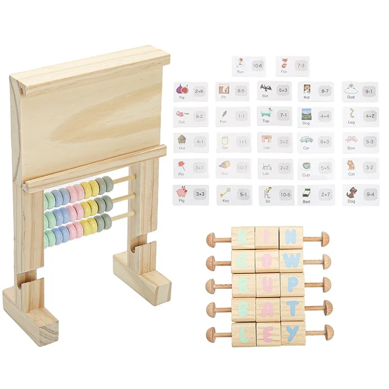 

Деревянная игрушка-Абакус, развивающий подсчет, математический инструмент, игрушка Монтессори для детей, игрушка с логическими расстройст...