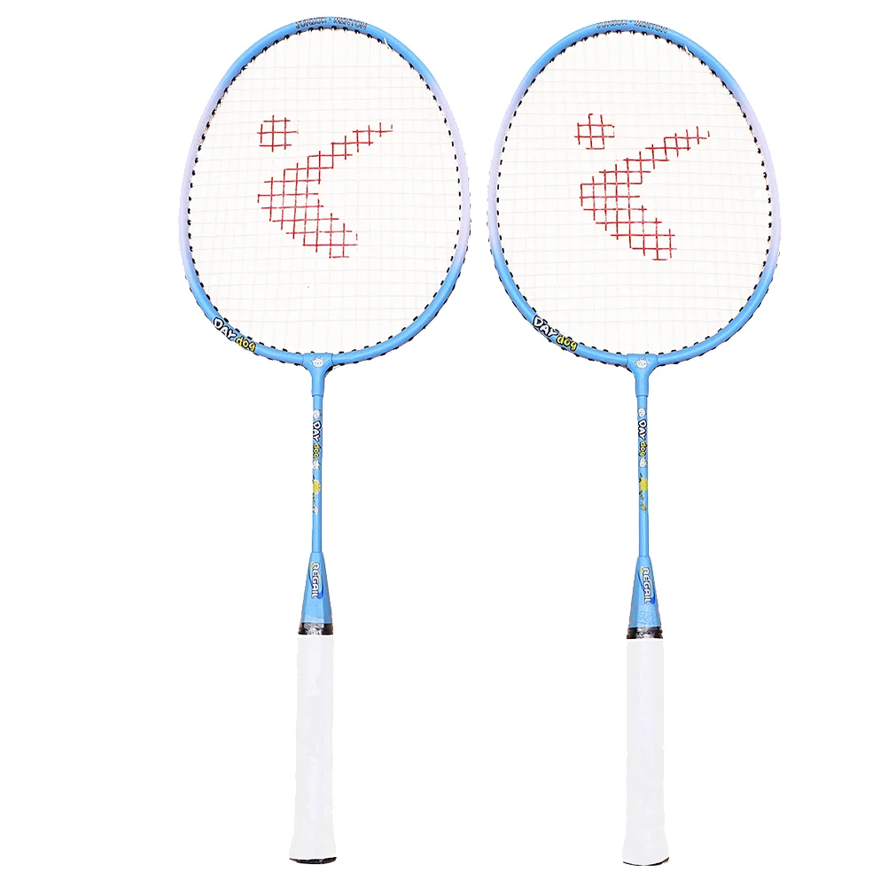 

1 Pair Kids Badminton Racket Aluminium Alloy Outdoor Sports Racket Set Training Pats Paternity Children Cartoon Tennis