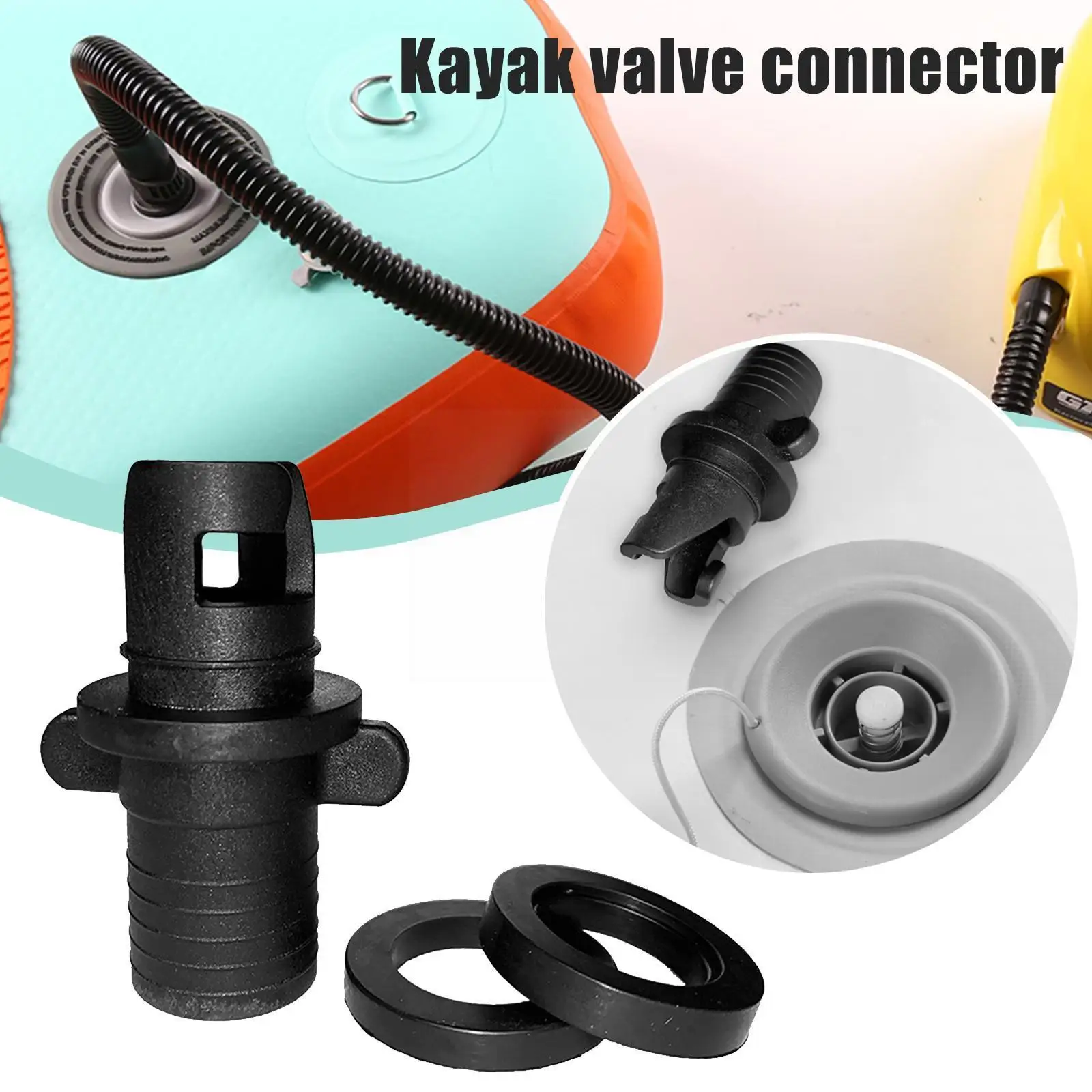 

Kayak Inflatable Boat Air Valve Adapter Inflation Dinghy Adaptor Valve Hose Valve Air Pump Connector Screw Boats Accessorie R8E1