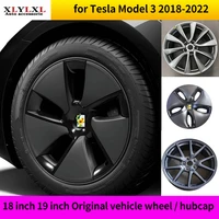 18 inch 19 inch original vehicle wheel repair kit for tesla model 3 hubcap wheel cover 2018 2022