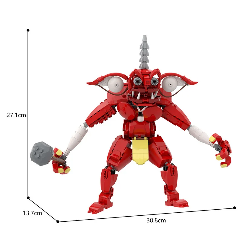 Классическая игра Wild Hinox Beast, набор строительных блоков, красный Pok é mon, красный дикий кабан, монстр, модель животного, кирпичная игрушка (art.: 3920cedd59b6c) - 3920cedd59b6c