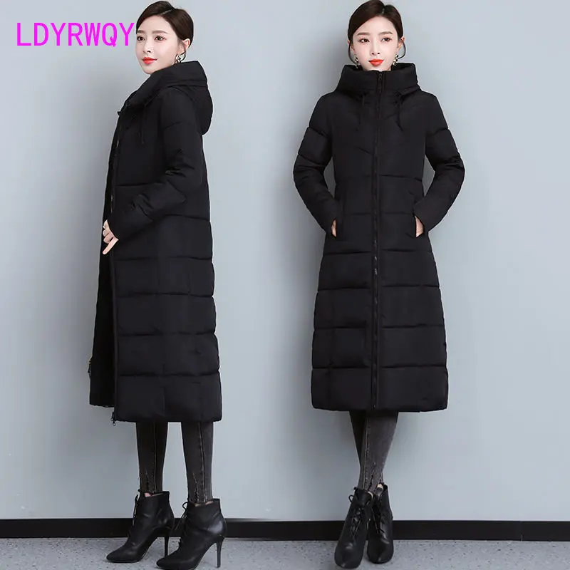Women's 2022 new western style long cotton coat large size winter coat winter coat women's cotton-padded jacket