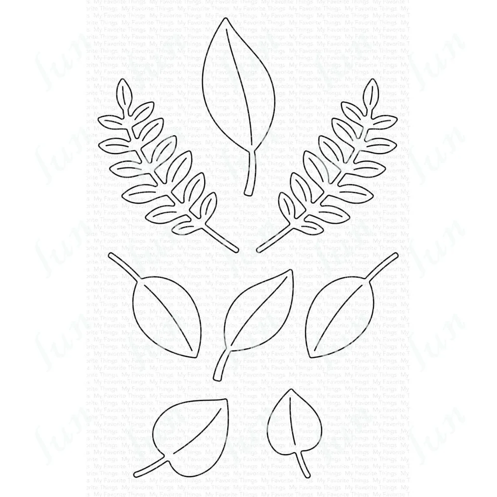 

Metal Cutting Dies Sets for Diy Craft Making Greeting Card Scrapbooking Decoration Peaceful Greenery Die Molds Supplies