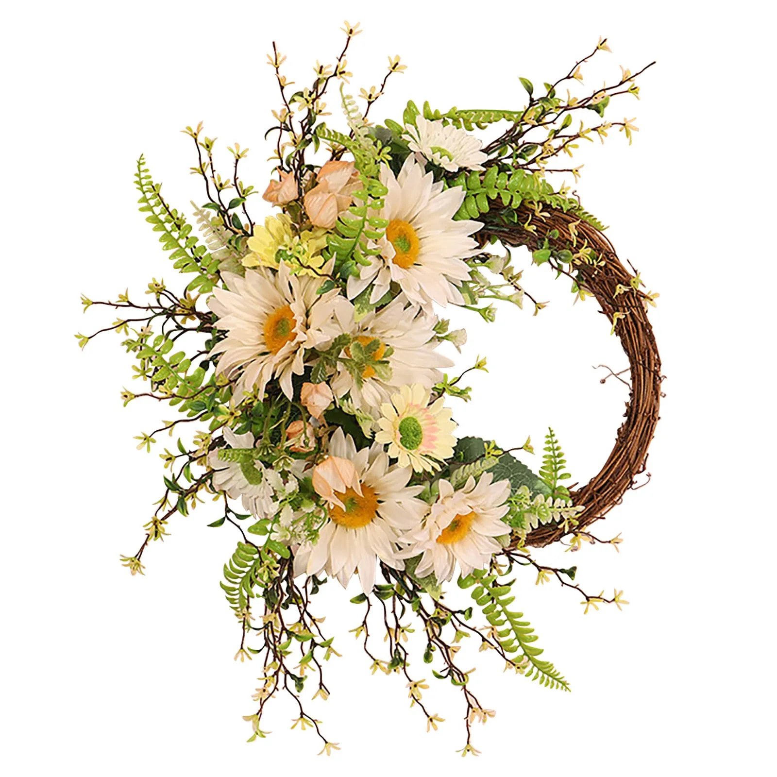 

Sunflowers Wreath Or Door Faux Wall Artificial Summer Wreath Wreath Interior Vines Spring Party Front Flowers Decorative Dried
