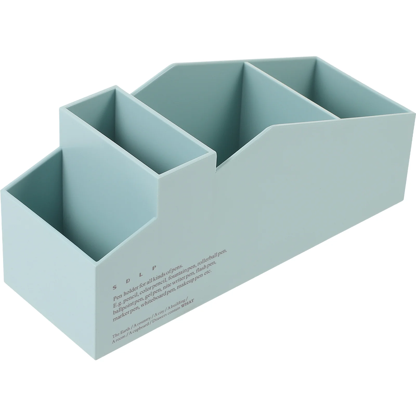 

Dining Table Vanity Organizer Desktop Makeup Brushes Stationery Compartment Case Plastic Storage Office Bathroom