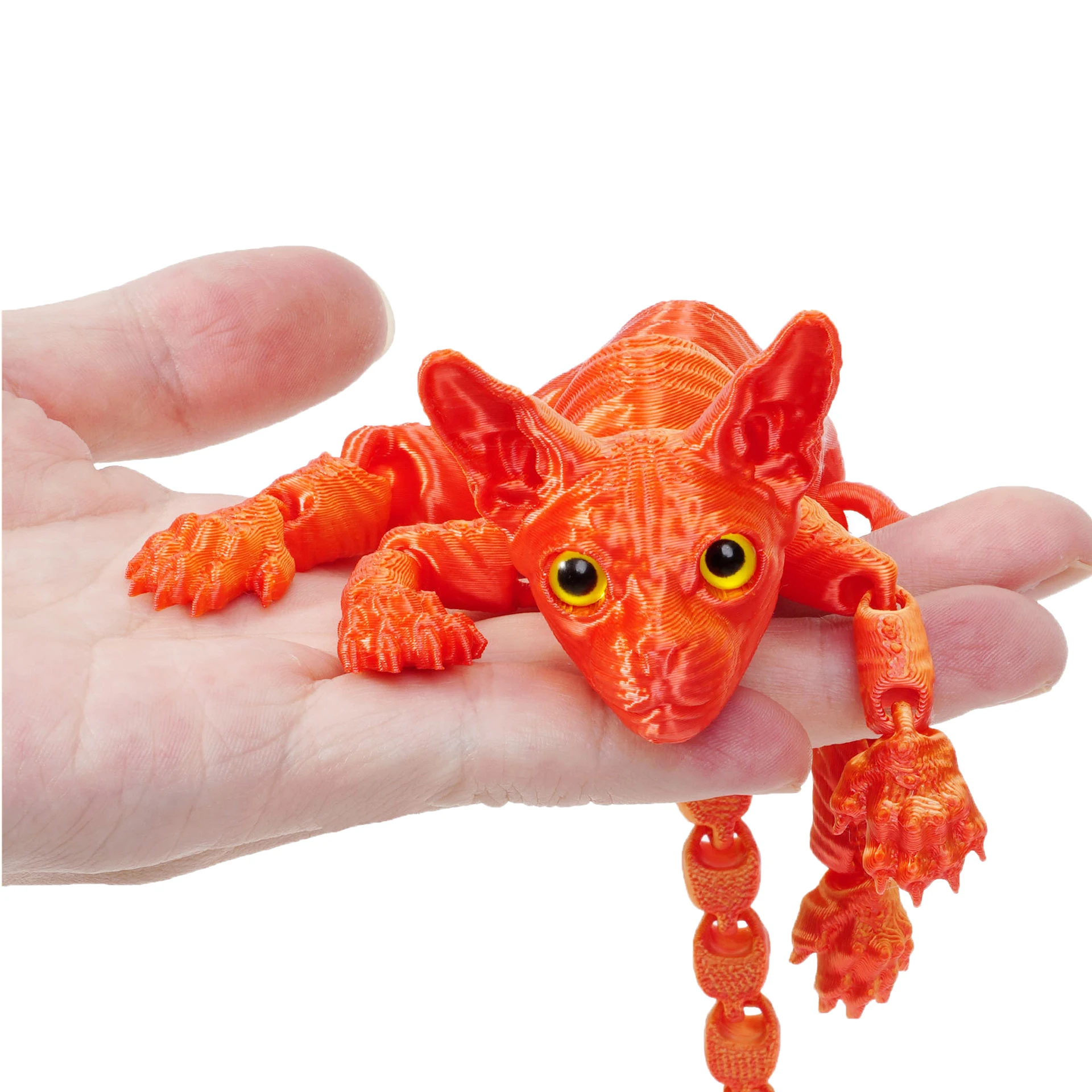Фото 3D печатный сфинкс, кошка, животные, игрушка, шарнирные милые кошки, украшения для дома, комнаты, автомобиля, игрушка в подарок, любитель кошек, коллекционер, украшение для рабочего стола №3