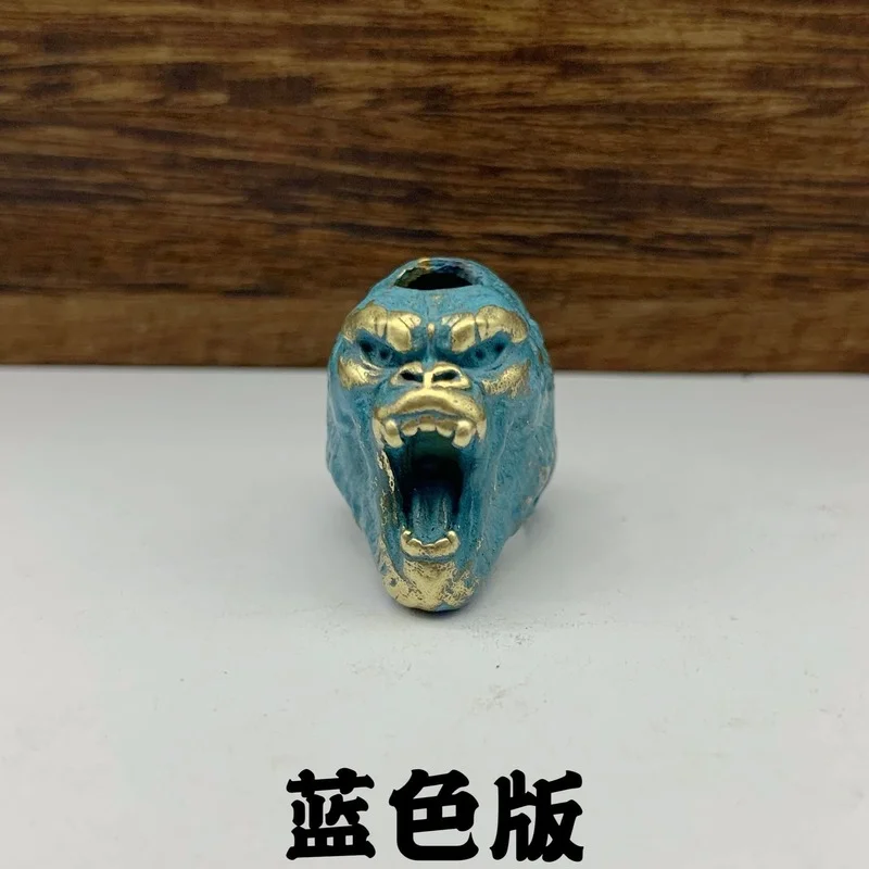 Brass Knife Bead Pendant Jewelry Modern British Chimpanzees Skull Demon Figurines Keychain DIY Lanyard Hanging Accessories