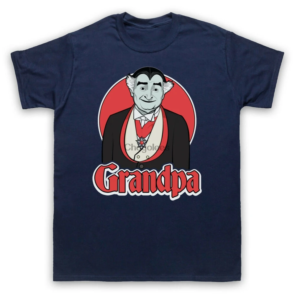 Мужская и Женская Ретро-футболка с принтом дедушки Мунстера комедии ТВ |