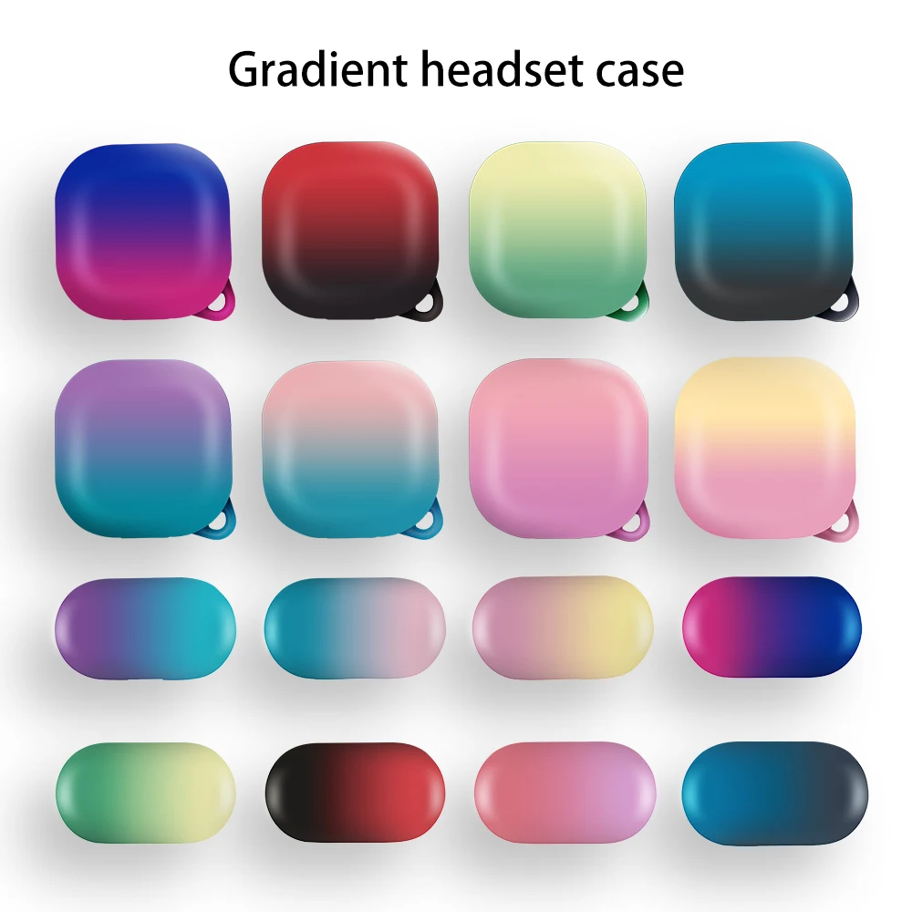 

Samsung Galaxy Buds Plus PC Gradient Protective Case LIVE Headphone Replacement Box Earphone Hard Shockproof Protective Cover