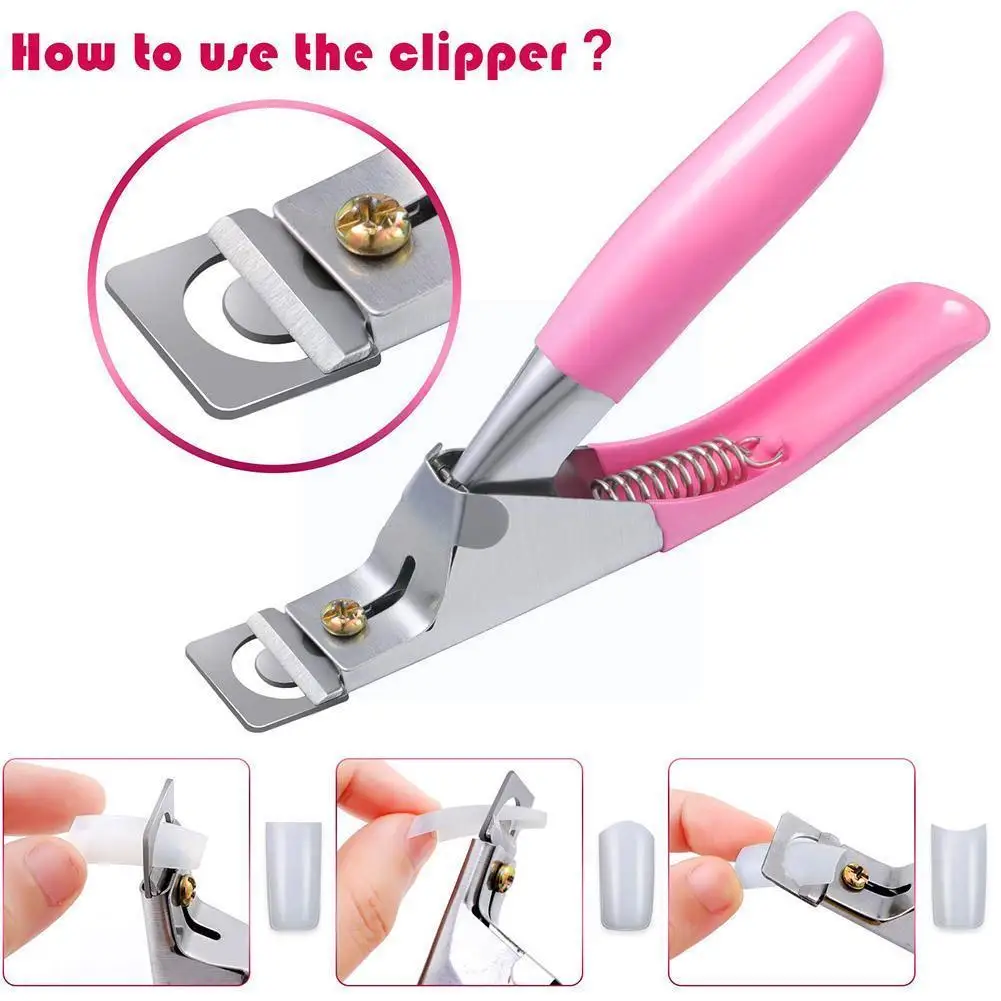 

U-shaped Nail Clippers Professional Straight Edge Fake Cutter Guillotine Tips Cutter Acrylic Cut Manicure Nail Nails Tool F Z7V6