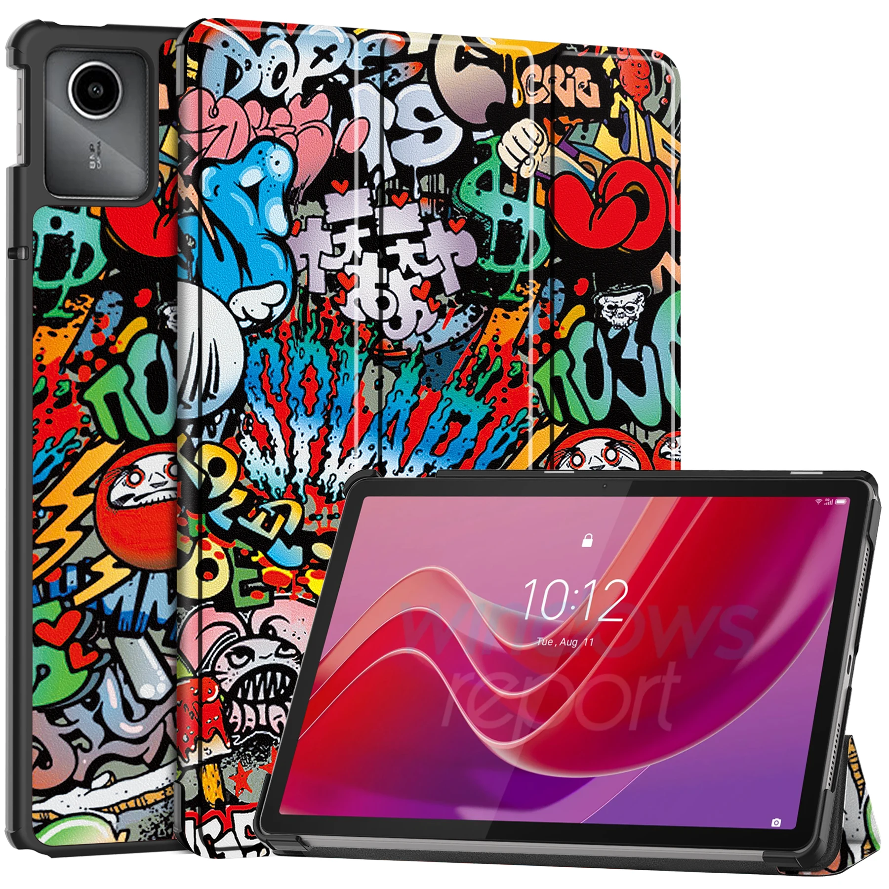 Окрашенный чехол для Lenovo Xiaoxin Pad 10 6 Plus 11 Tab M10 P11 TB-125FU 128FU J606F J607F X606F X605FC X306F тройного