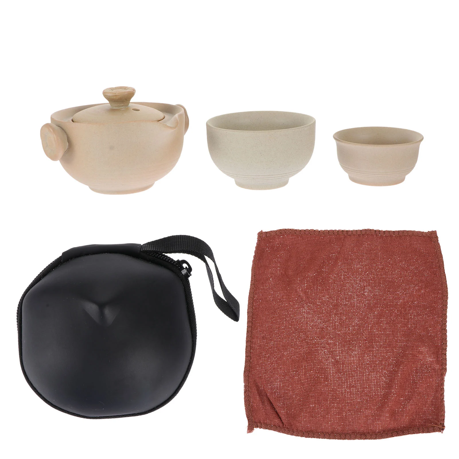 

1 Set of Kung Fu Tea Set Portable Tea Cups Set Outdoor Tea Accessories