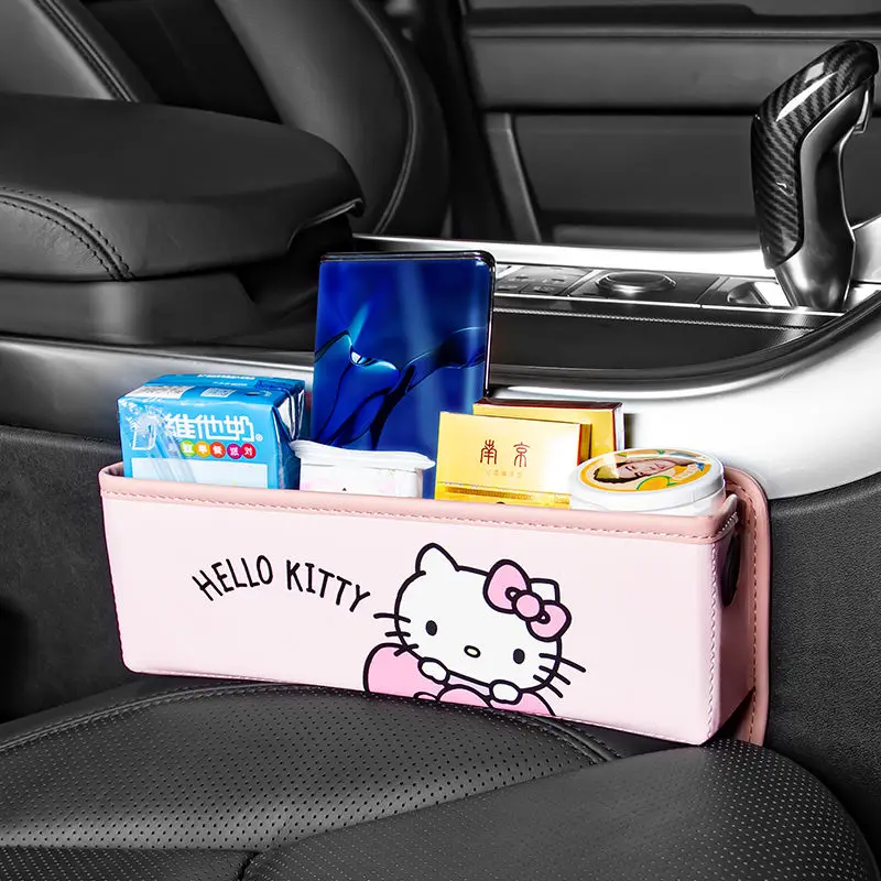 Hello Kitty Cartoon Car Seat Gap Storage Box Multifunctional Shelf Cute Anime Holiday Gift