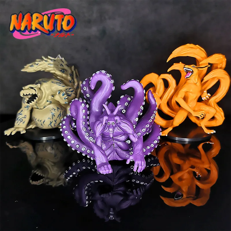 

Naruto Shippuden Figure Bijuu Series Kyuubi Kurama Gyuki Shukaku Pvc Tailed Beasts Anime Action Figurine Collectible Model Toys