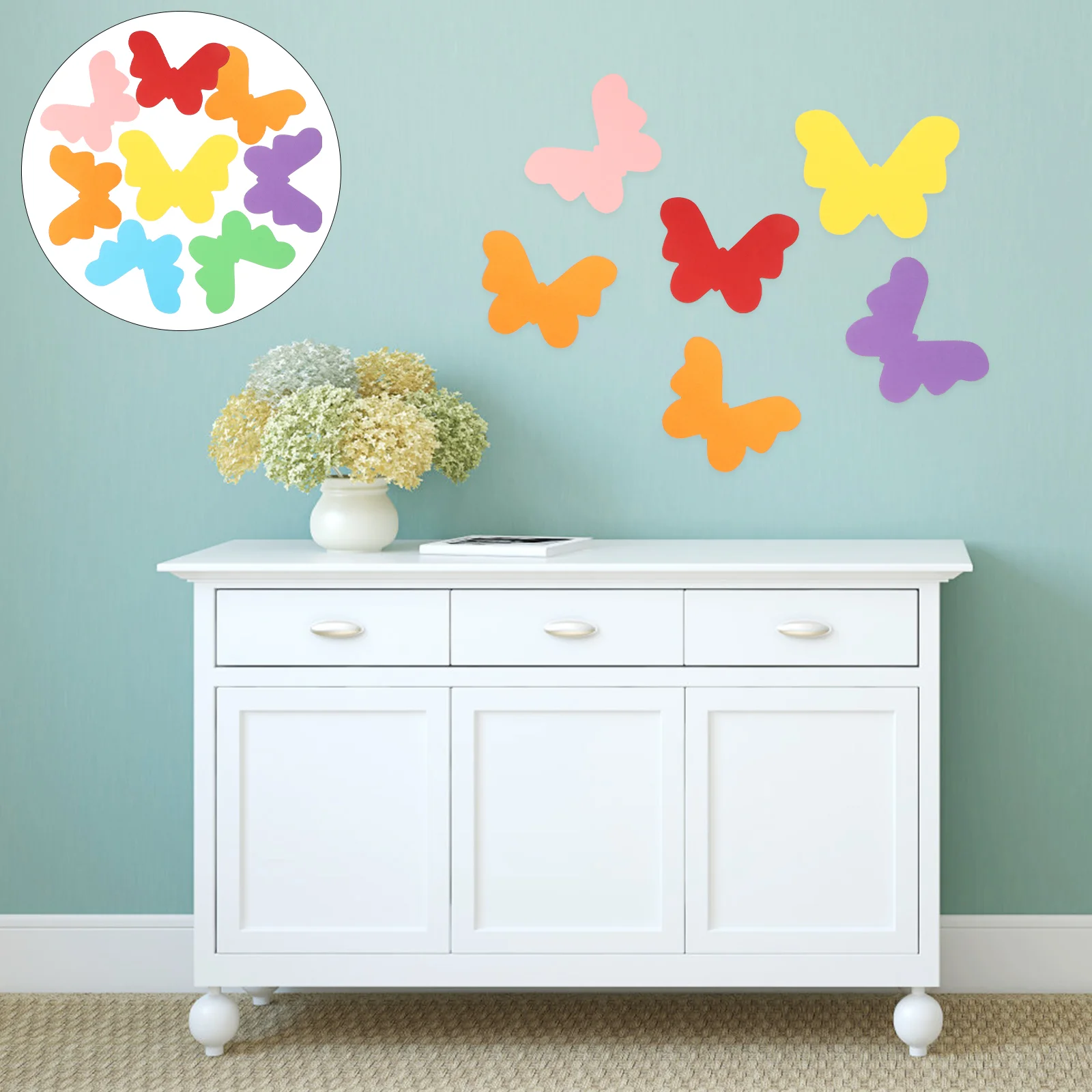 

Paper Cutouts Wall Decoration Decor Butterflies Outs Cut Cake Sticker Place Number Table Topper Name Cup Wedding Tables Party