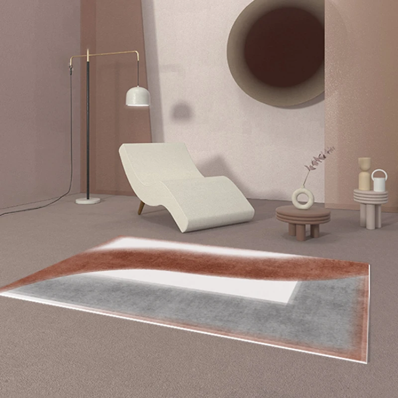 

Modern Nordic Abstract Carpet Art Bedroom Decoration Carpet Living Room Abstract Light Luxury Large Area Carpet Washable Rug