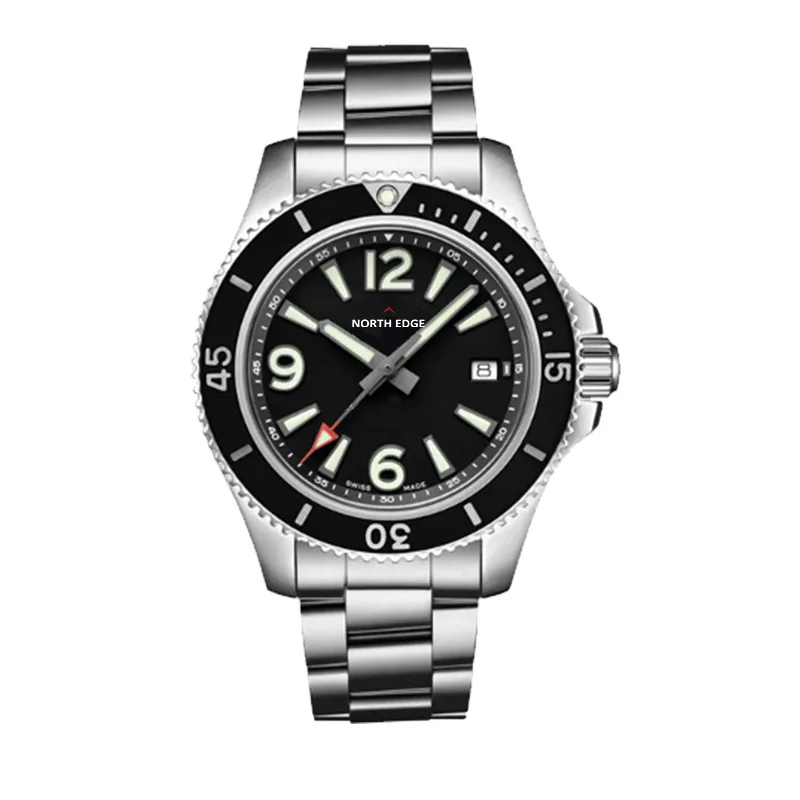 

Quartz Waterproof Electronic Leisure Light Luxury Watch NORTH EDGE Men's Alloy Watch Luminous Calendar Multi-function Watch