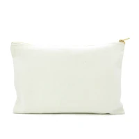 100pcs thick blank white pink black gold zipper pouch canvas cosmetic bag bulk diy craft custom accept