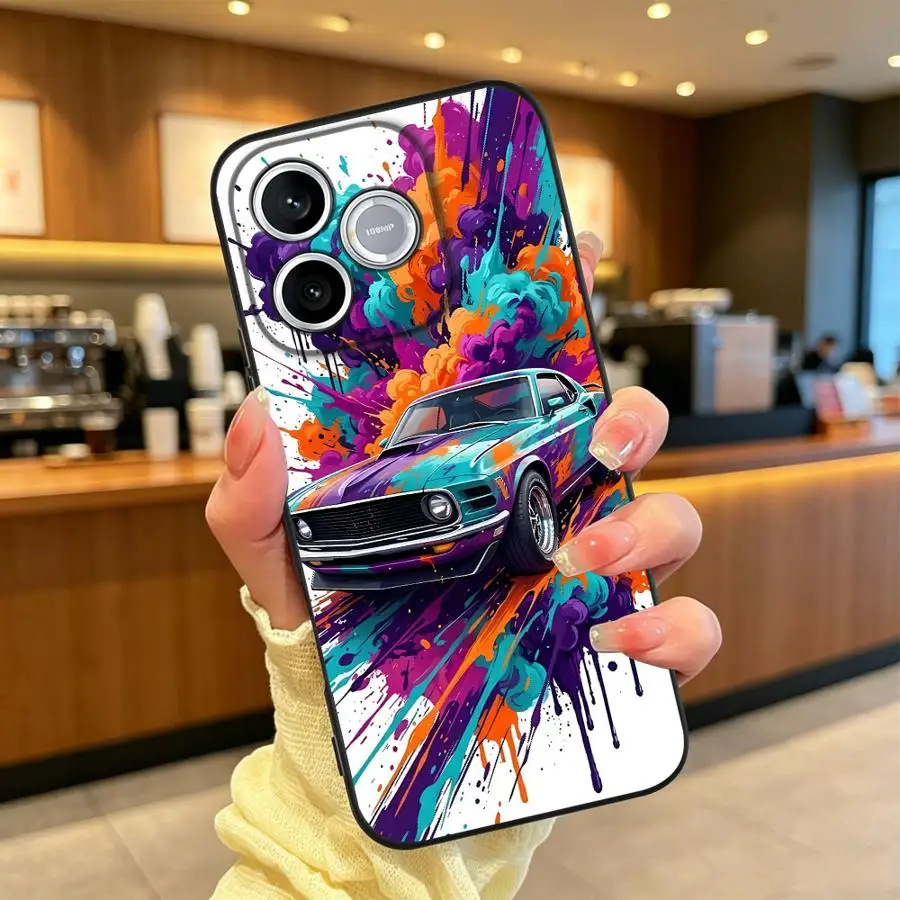 Фото Красочный чехол для телефона в виде спортивного автомобиля для Honor 600 Lite X9a X9d X6 70 8X 200 400 X7 X8d X5b 90 Magic5 X8 X9c X6d X7d №4