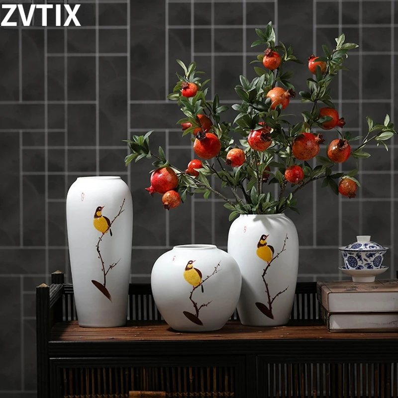 

Ceramic Vase Decor Room Living Vase Hydroponic Desktop Dry Flower Arrangement Creative Vintage Cute Modern Aesthetic Accessories