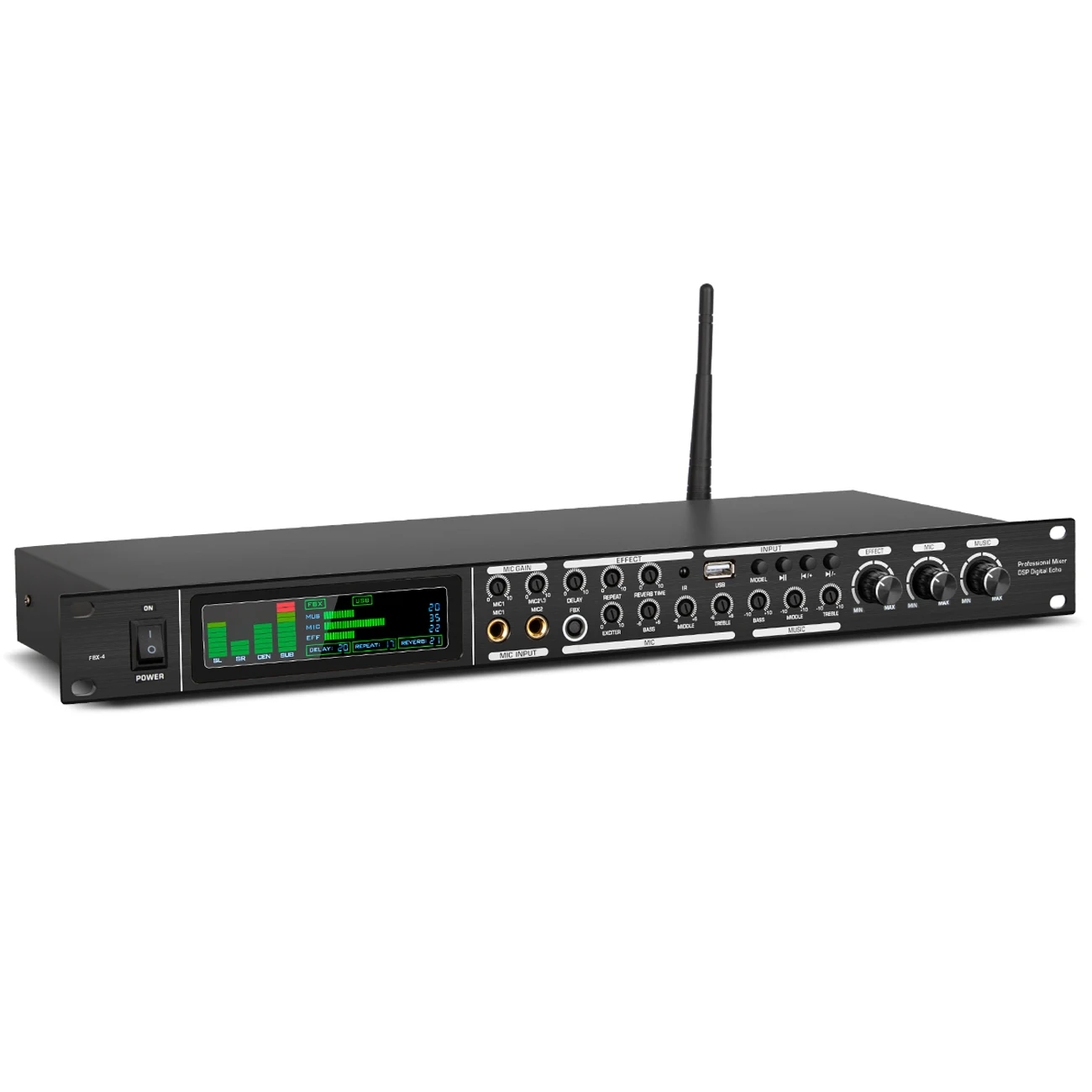 

FBX-4 анти-свист KTV предусилитель DSP аудио процессор для дома вечерние Свадебный караоке