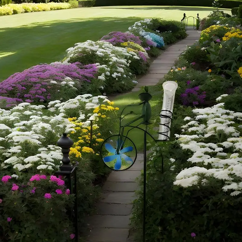 Лягушка Датчик дождя Лягушки на цикле Спиннер ветра Металлический