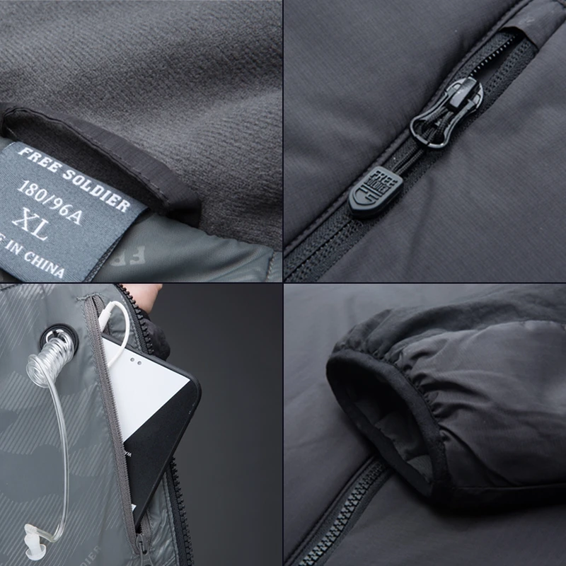 FREE SOLDIER outdoor sports tactical military jacket winter men's cloth outerwear coat for camping hiking