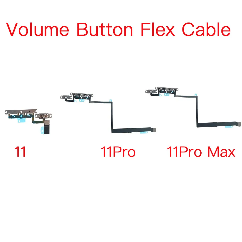 Гибкая кнопка громкости для iPhone 11 Pro Max бесшумный переключатель гибкий кабель с