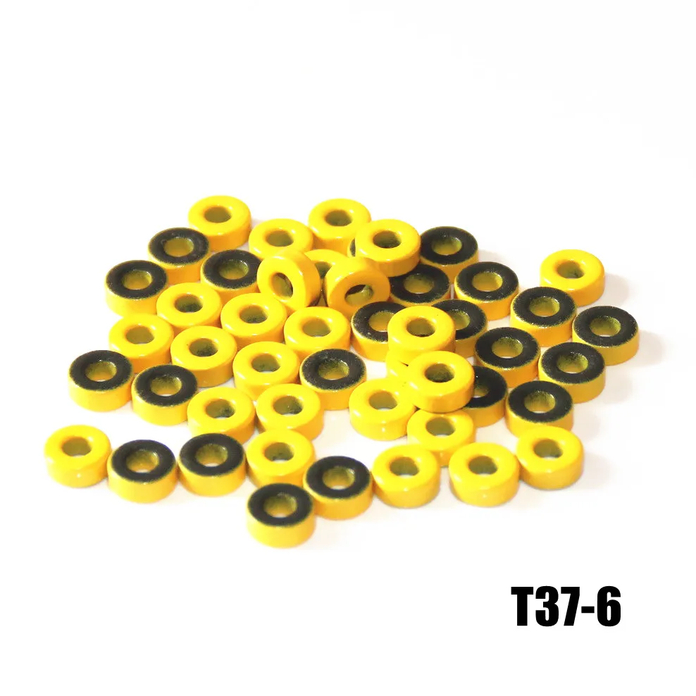 

Железные магнитные кольца T37-6 желто-серые 9.5*5.2*3.3 мм