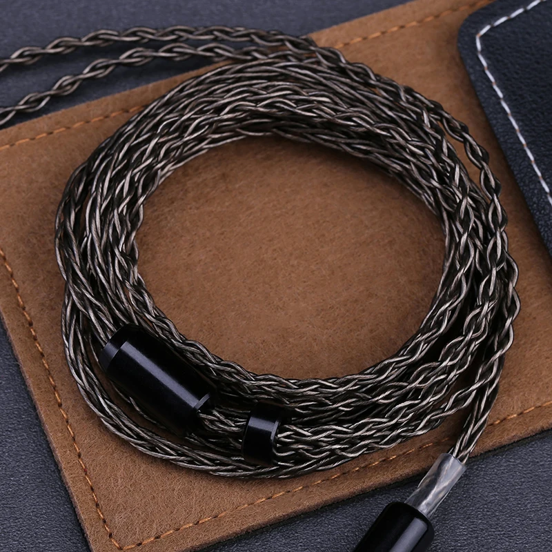 OPENHEART 8 Core Headphone Cable 1 to 2 jack dual  3.5/2.5/4.4mm Balance Cable Silver Plated Copper Upgrade Replacement 2m 3m