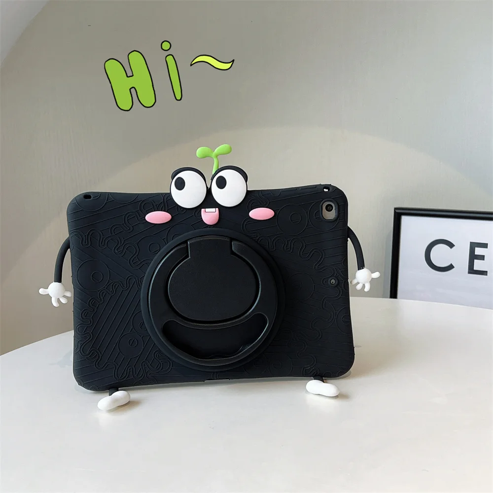 

For Apple iPad Air 1 2 9.7 inch Pro 5 6 5th 6th 2017 2018 Kids Shockproof Tablet Case Rotating Stand Silicone Protective Cover