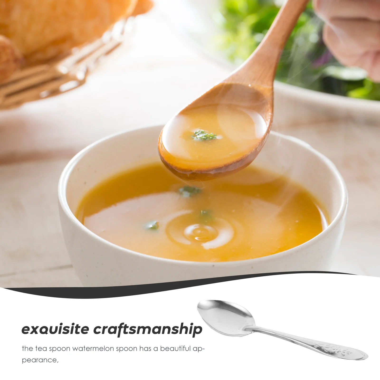 Ложка для риса быстрого питания ложки супа металлическая ложка из нержавеющей