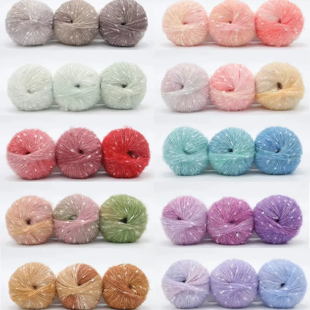 3 шт. 50 г/шарик жемчужная мохеровая пряжа сделай сам ручное вязание для женщин