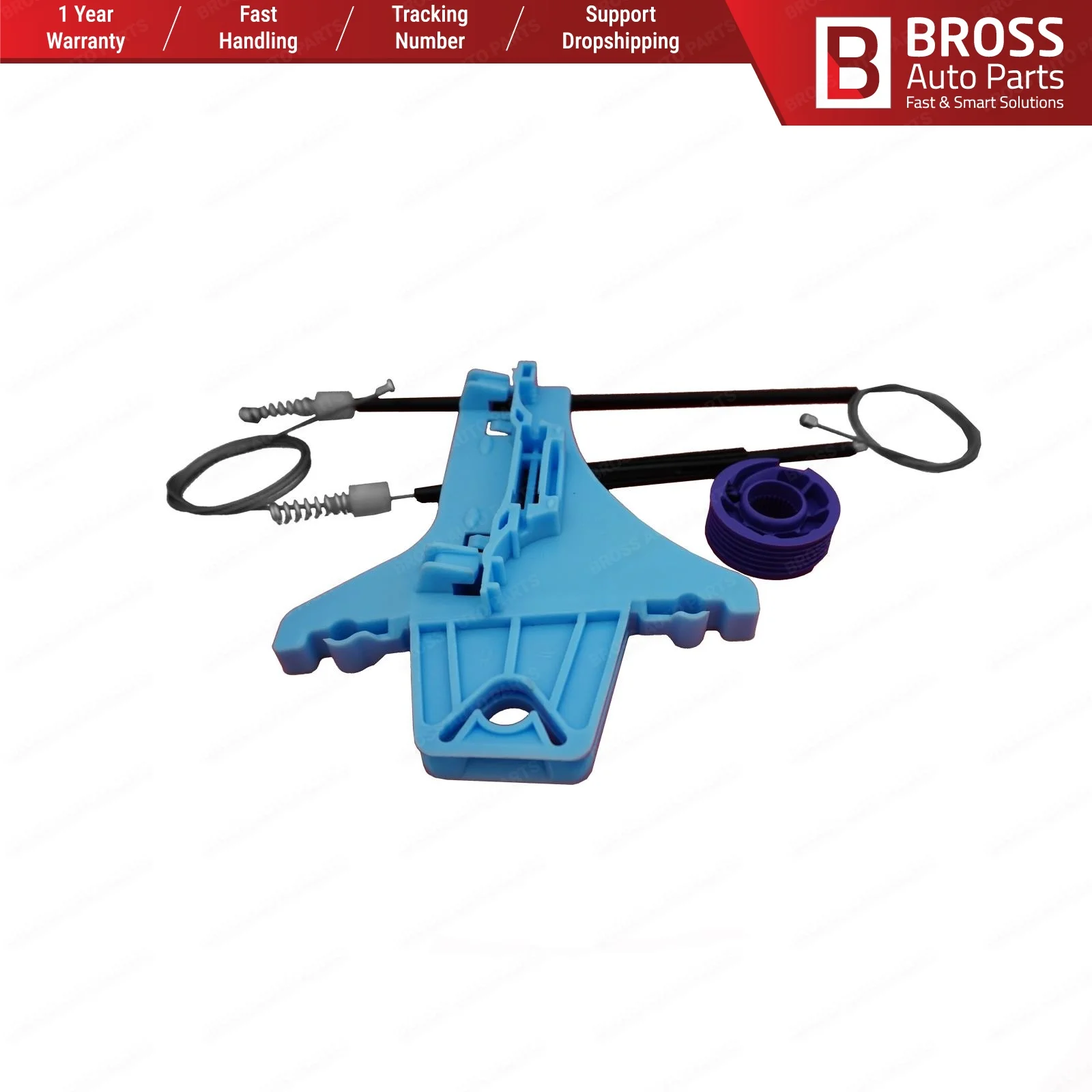 Bross автозапчасти BWR5061 электрическая мощность регулятор окна Ремонтный комплект