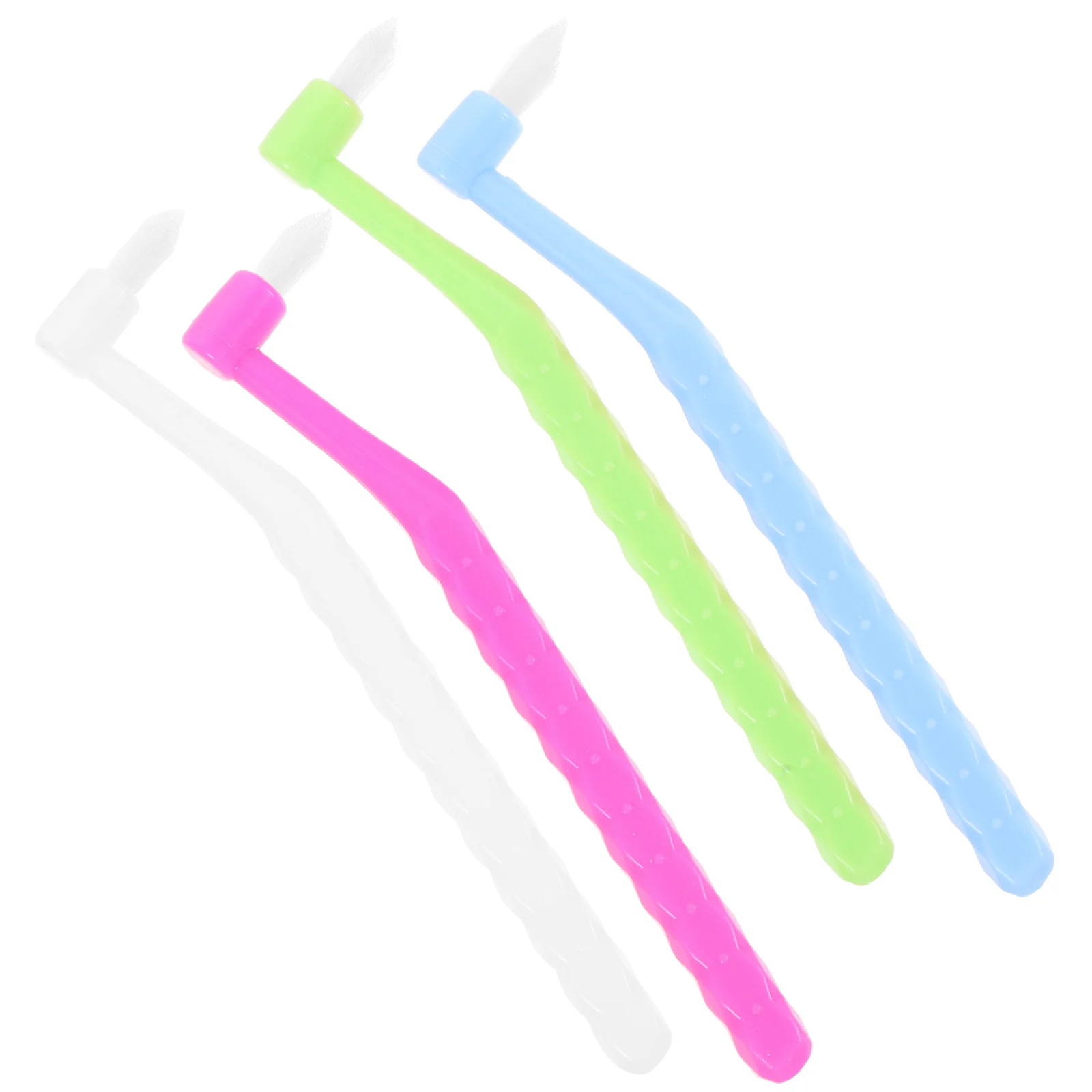 

4Pcs Toothbrushes Correction Brushes Portable Cleaning Interdental Brushes