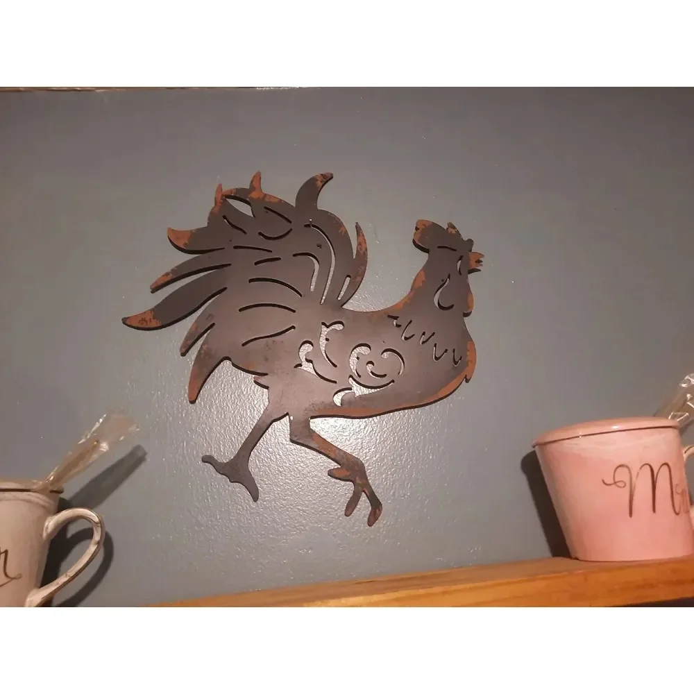 Красный Французский Петух Украшение На Стену Металлический Фермерский Дом Знак