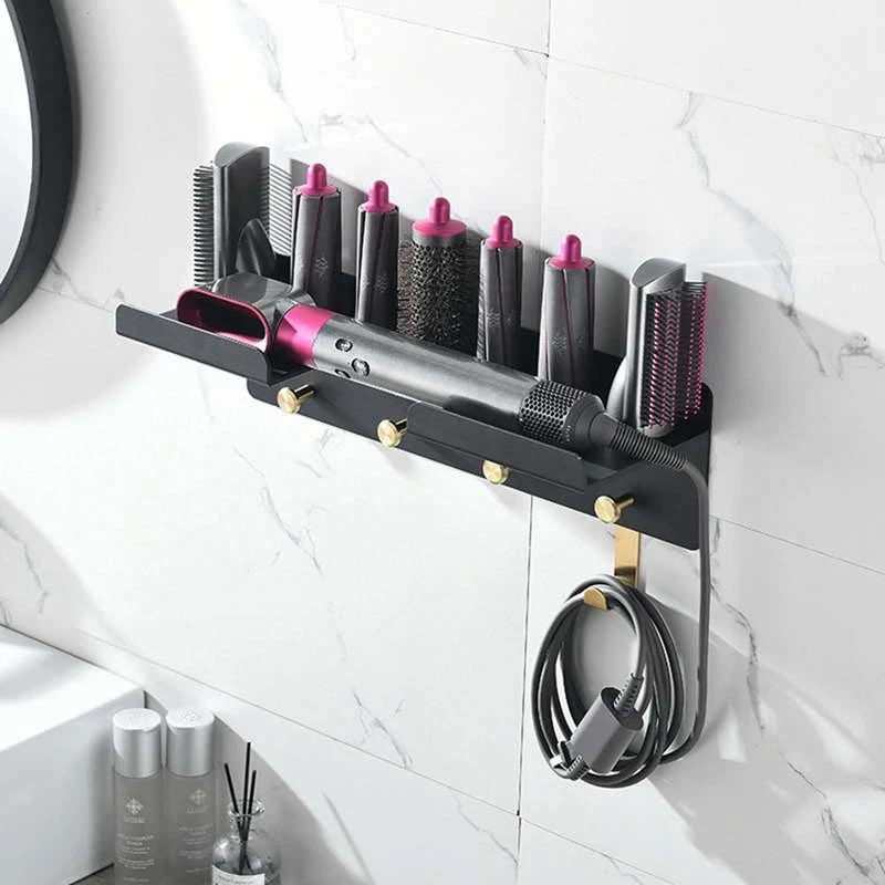 

For Dyson Airwrap Wall-Mounted Dryer and Hair Curler Storage Rack Hair Care Tool Storage Box Bathroom Shelf