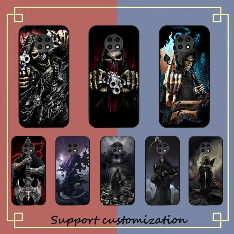 

Grim Reaper Skull Phone Case for Redmi 5 6 7 8 9 A 5plus K20 4X S2 GO 6 K30 pro
