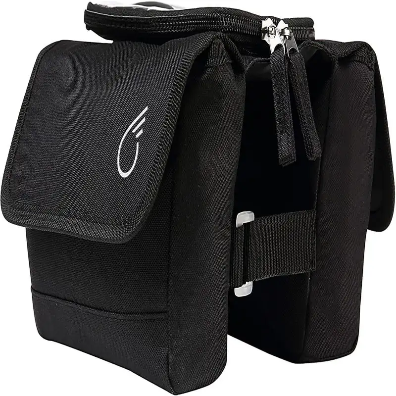 

Pannier Bag Rear Rack Trunk with Waterproof Front Frame, Double Sided, Phone Holder,