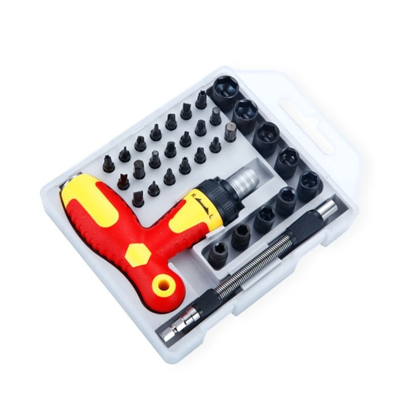 

Набор отверток с трещоткой и Т-образной рукояткой, 33 шт.